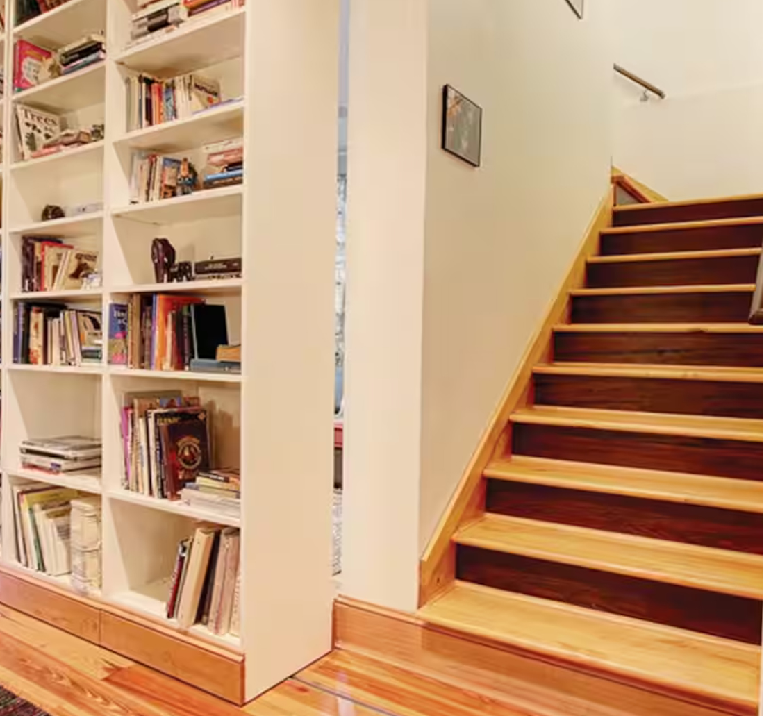 Books and beautiful airbnb rental space in Decatur and Atlanta